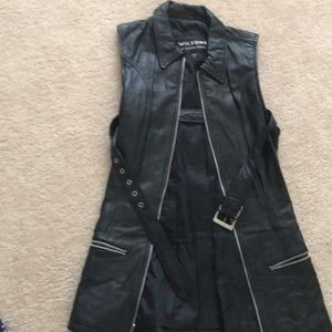 Leather vest